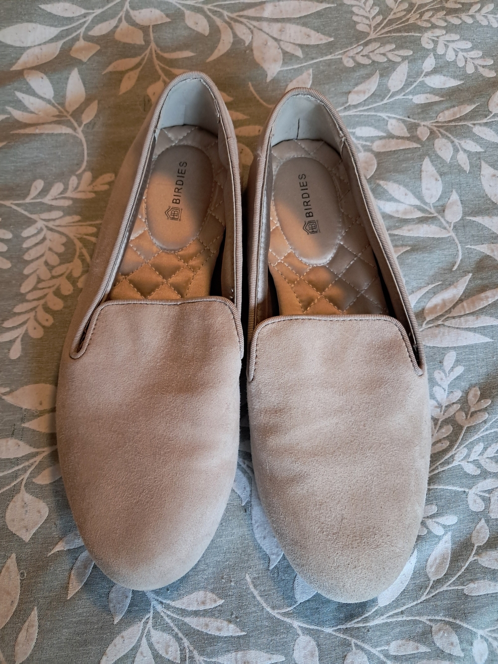 Birdies Sandstone Suede Slip-On Flats
